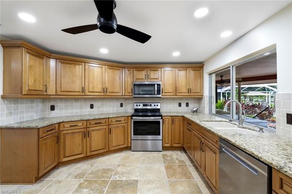 Interior, Kitchen, Recessed Lighting, Stainless Steel Appliances