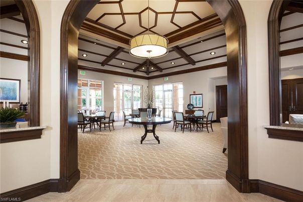 Dining room, Interior, Pendant Lights, Recessed Lighting, Wooden Beams