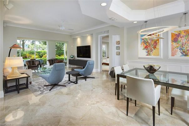 Dining room, Interior, Living room, Pendant Lights, Recessed Lighting