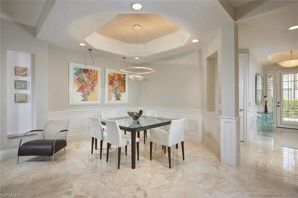 Dining room, Interior, Pendant Lights, Recessed Lighting