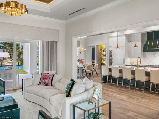 Chandelier, Dining room, Interior, Kitchen, Living room, Pendant Lights, Wood Texture Flooring