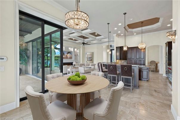Dining room, Interior, Kitchen, Living room, Pendant Lights, Recessed Lighting