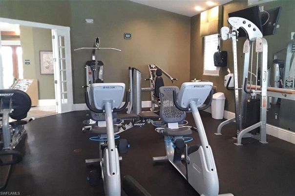Fitness Equipment, Gym, Interior, Recessed Lighting