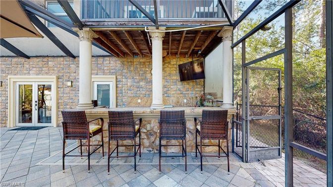 Interior, Stone Walls, Sun Room