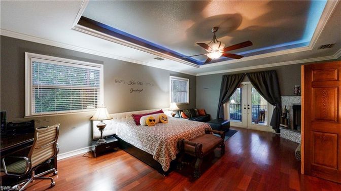 Bedroom, Interior, Wood Texture Flooring