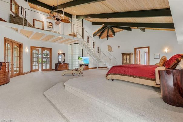 Bedroom, Interior, Wooden Beams, Wooden Ceilings
