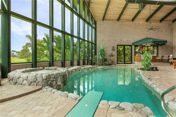 Interior, Pool, Stone Walls, Sun Room, Wooden Beams, Wooden Ceilings