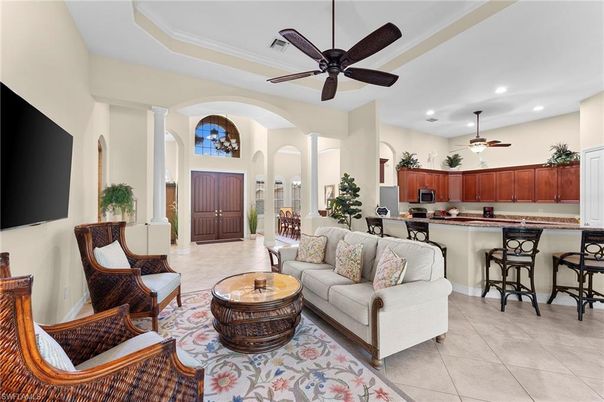 Interior, Kitchen, Living room, Recessed Lighting