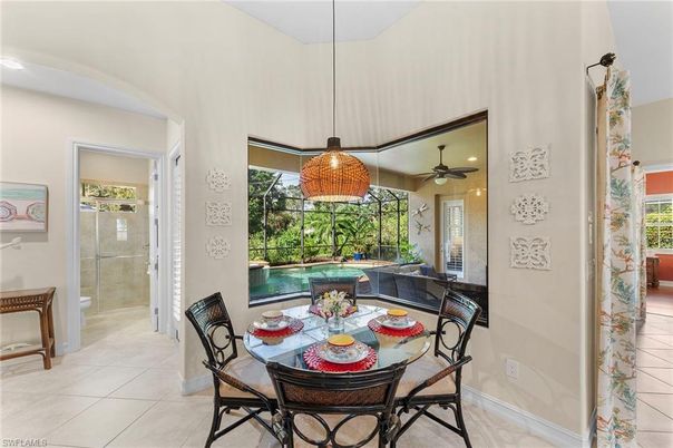 Dining room, Interior, Recessed Lighting, Sun Room