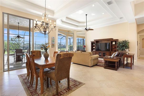 Chandelier, Dining room, Interior, Living room, Recessed Lighting