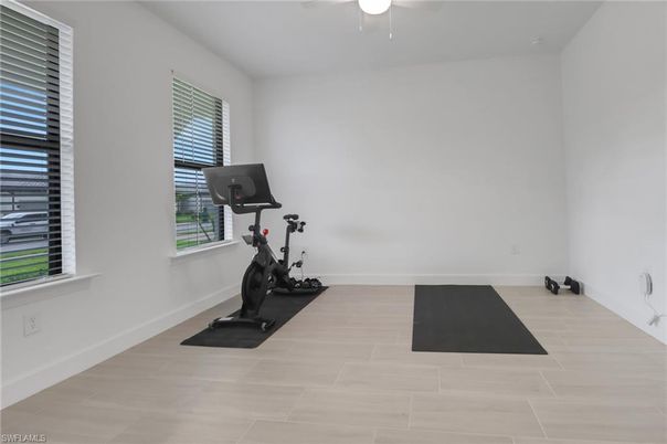 Fitness Equipment, Interior, Wood Texture Flooring