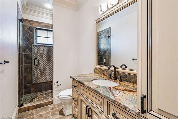 Bathroom, Glass Shower, Interior