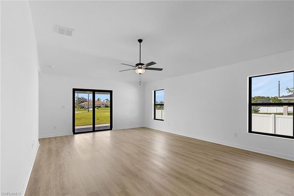 Empty room, Interior, Wood Texture Flooring
