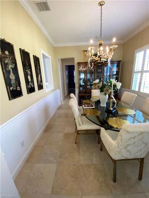 Chandelier, Dining room, Interior
