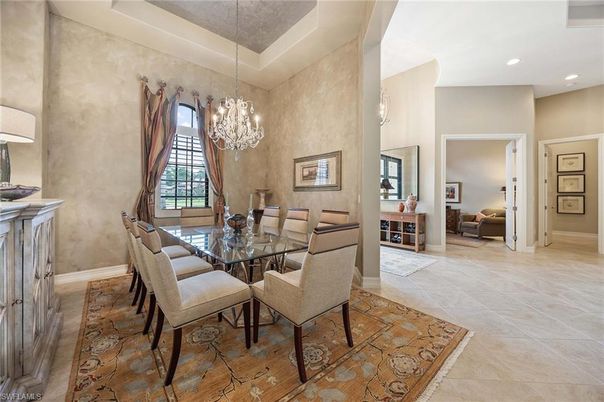 Chandelier, Dining room, Interior, Recessed Lighting