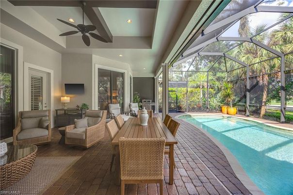Glass Ceilings, Interior, Pool, Recessed Lighting, Sun Room