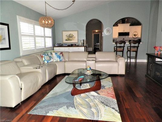 Dining room, Interior, Kitchen, Living room, Pendant Lights, Wood Texture Flooring