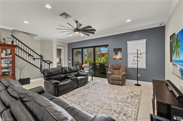 Interior, Living room, Recessed Lighting