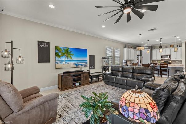 Dining room, Interior, Kitchen, Living room, Pendant Lights, Recessed Lighting