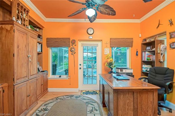 Home Office, Interior, Wood Texture Flooring