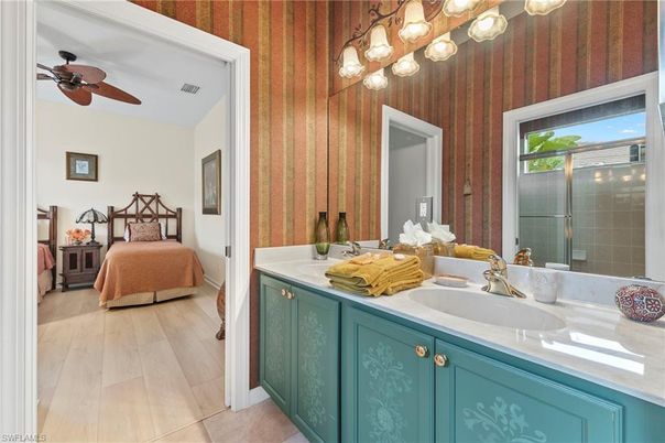Bathroom, Bedroom, Dual Sink Vanities, Interior, Wood Texture Flooring