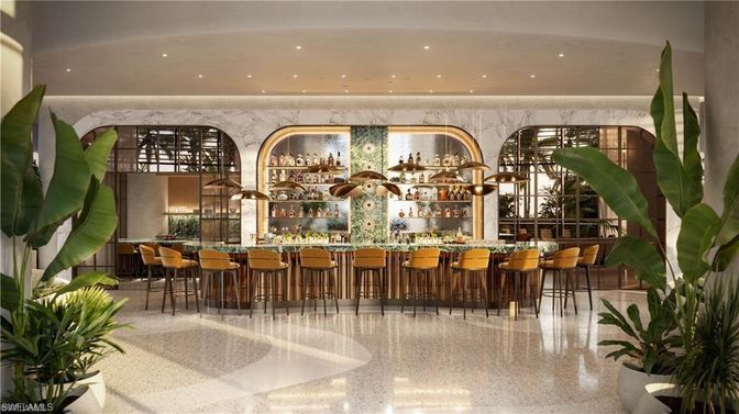 Interior, Marble Walls, Recessed Lighting