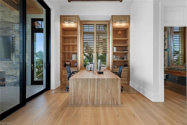 Home Office, Interior, Wood Texture Flooring