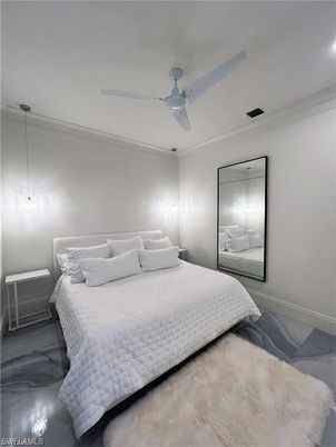 Bedroom, Interior, Pendant Lights, Recessed Lighting
