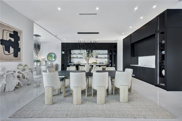 Dining room, Interior, Kitchen, Pendant Lights, Recessed Lighting