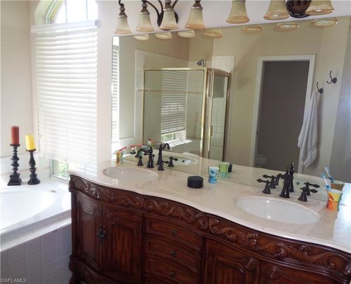 Bathroom, Dual Sink Vanities, Glass Shower, Interior