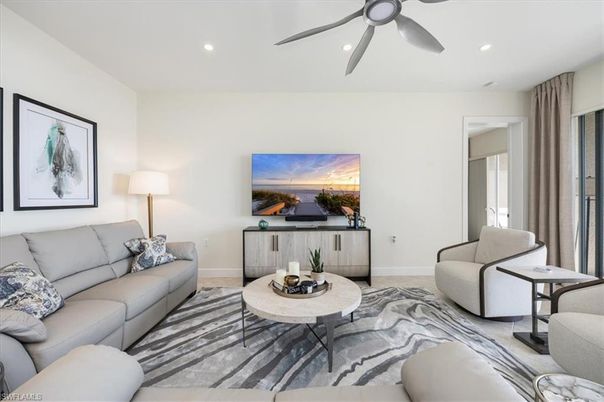 Interior, Living room, Recessed Lighting