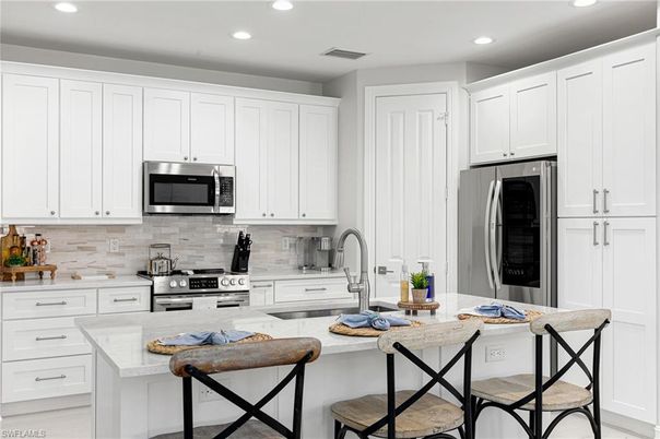 Interior, Kitchen, Recessed Lighting, Stainless Steel Appliances