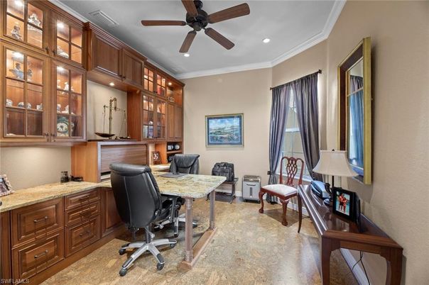 Home Office, Interior, Recessed Lighting
