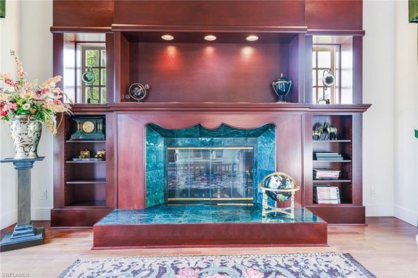 Fireplace, Interior, Wood Texture Flooring