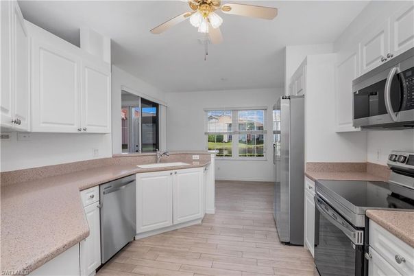 Interior, Kitchen, Wood Texture Flooring