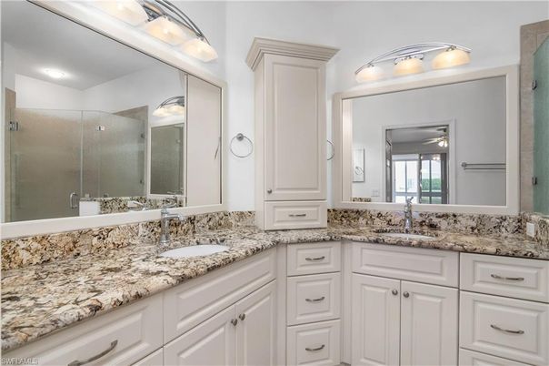 Bathroom, Dual Sink Vanities, Glass Shower, Interior