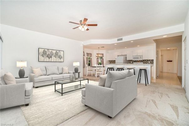 Chandelier, Dining room, Interior, Kitchen, Living room, Pendant Lights, Recessed Lighting, Stainless Steel Appliances