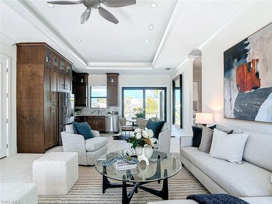 Interior, Kitchen, Living room, Recessed Lighting