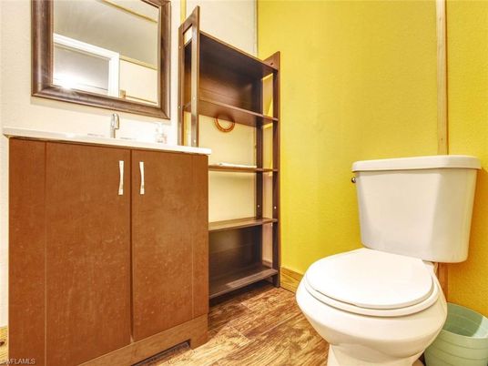 Bathroom, Interior, Wood Texture Flooring
