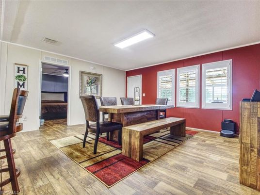 Dining room, Interior, Wood Texture Flooring