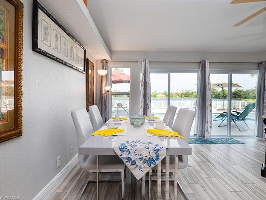 Dining room, Interior, Water, Wood Texture Flooring