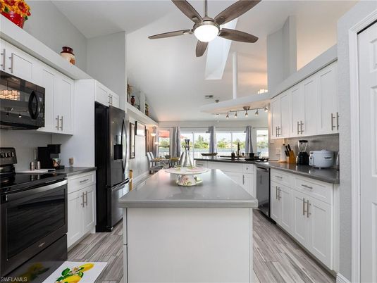 Interior, Kitchen, Wood Texture Flooring