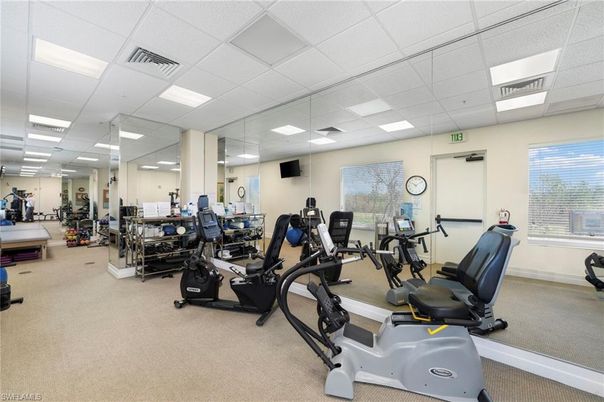 Fitness Equipment, Gym, Interior, Recessed Lighting
