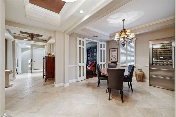 Chandelier, Dining room, Interior, Recessed Lighting