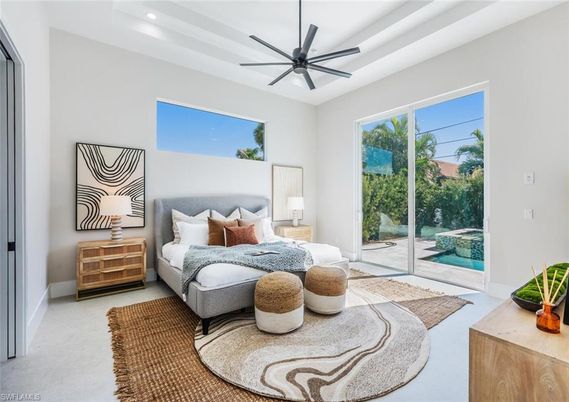 Bedroom, Interior, Recessed Lighting