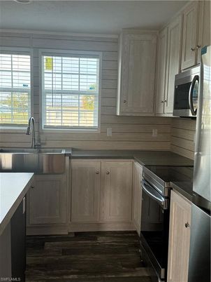 Interior, Kitchen, Wood Texture Flooring