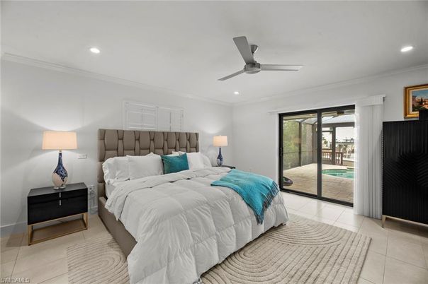 Bedroom, Interior, Recessed Lighting