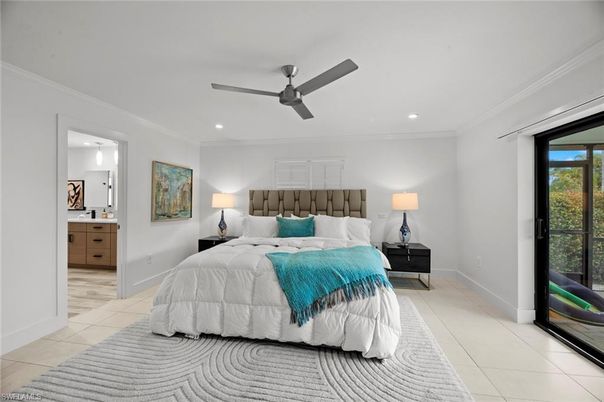 Bedroom, Interior, Recessed Lighting