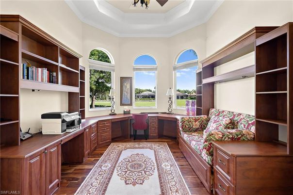 Home Office, Interior, Wood Texture Flooring