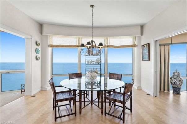 Chandelier, Dining room, Interior, Water, Wood Texture Flooring